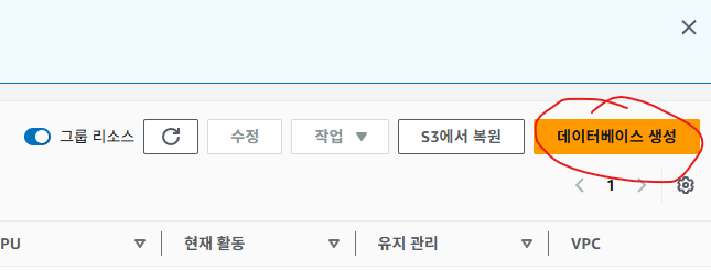 AWS RDS 생성 방식 선택