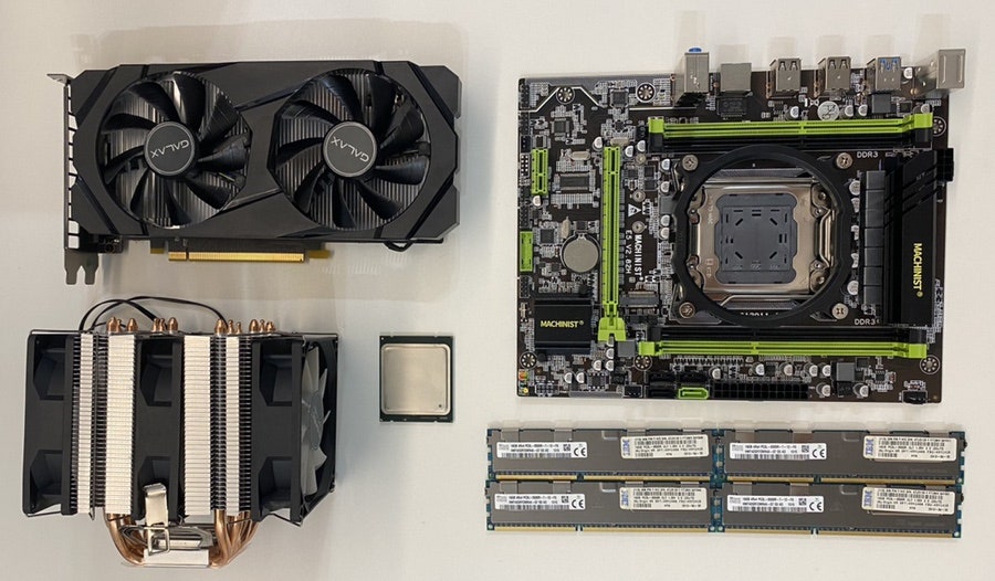 중고 서버 부품 PC 조립 과정 2