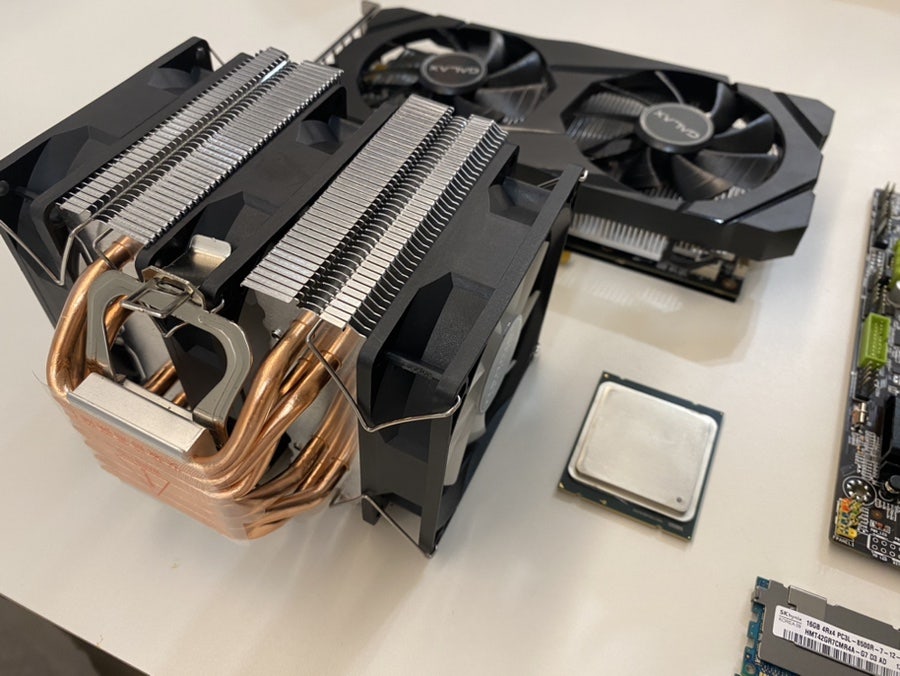 중고 서버 부품 PC 조립 과정 4