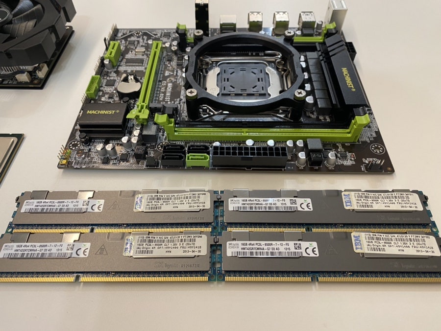 중고 서버 부품 PC 조립 과정 5